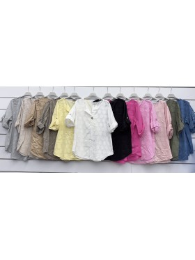 Bluzki damskie wloskie, size uni, paczka 6szt, mix kolor