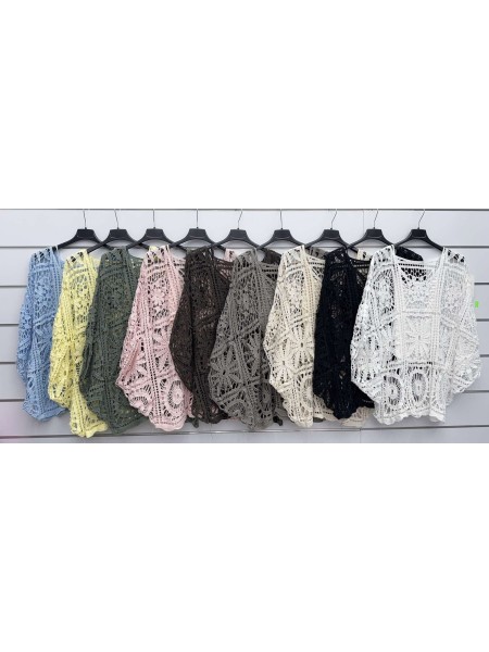 Bluzki damskie wloskie, size uni, paczka 6szt, mix kolor