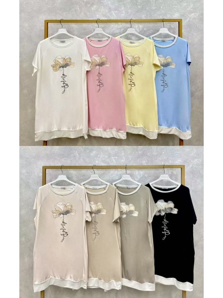 Sukienki damskie wloskie, size uni, paczka 6szt, mix kolor