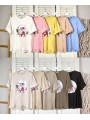 Bluzki damskie wloskie, size uni, paczka 6szt, mix kolor