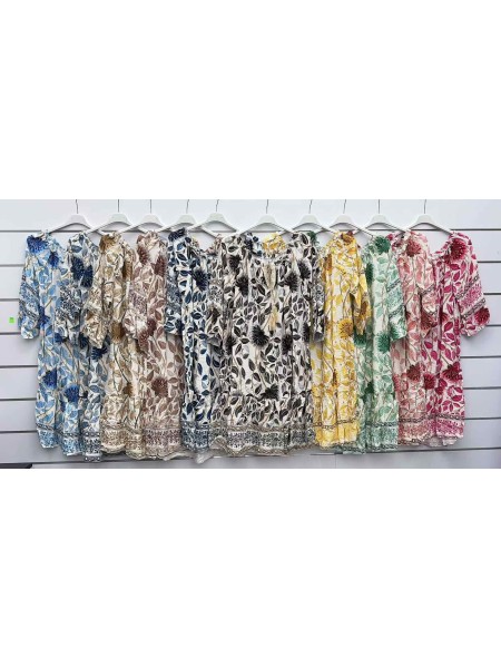 Sukienki damskie wloskie, size uni, paczka 6szt, mix kolor