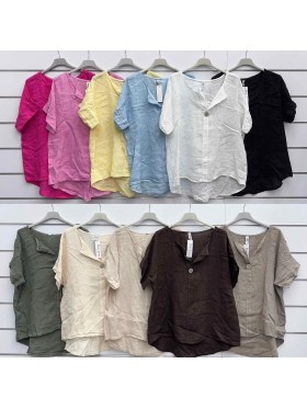 Bluzki damskie wloskie, size uni, paczka 6szt, mix kolor