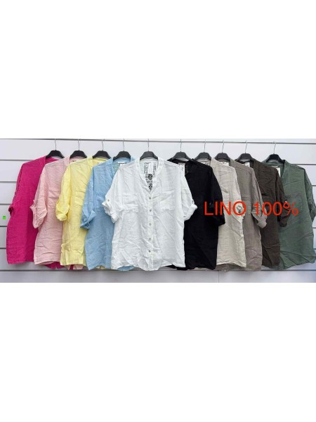 Bluzki damskie wloskie, size uni, paczka 6szt, mix kolor