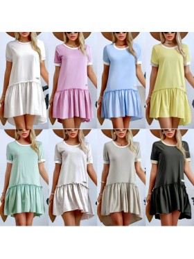 Sukienki damskie wloskie, size uni, paczka 6szt, mix kolor