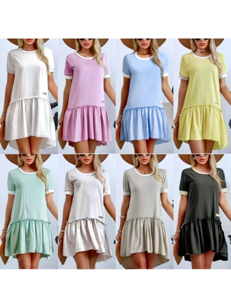 Sukienki damskie wloskie, size uni, paczka 6szt, mix kolor