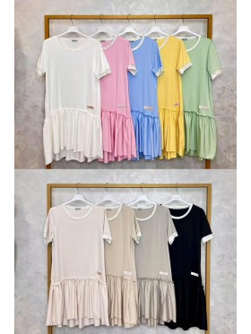 Sukienki damskie wloskie, size uni, paczka 6szt, mix kolor