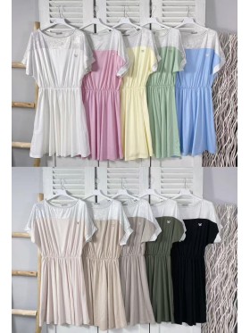 Sukienki damskie wloskie, size uni, paczka 6szt, mix kolor