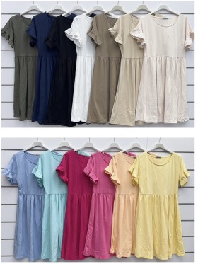Sukienki damskie wloskie, size uni, paczka 6szt, mix kolor
