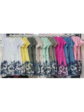 Sukienki damskie wloskie, size uni, paczka 6szt, mix kolor