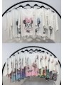 Bluzki damskie wloskie, size uni, paczka 6szt, mix kolor