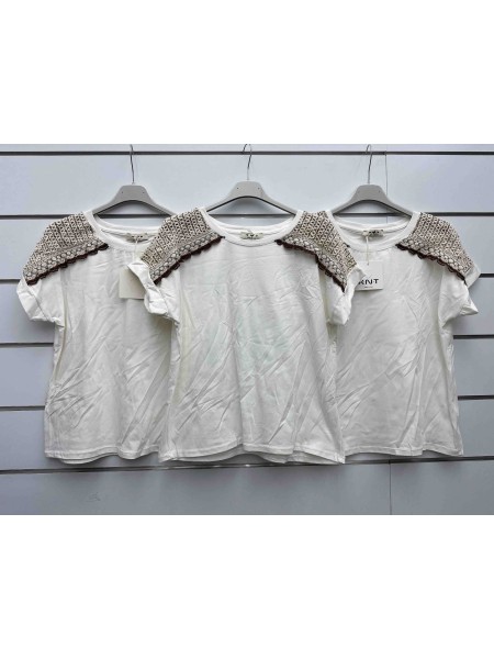 Bluzki damskie wloskie, size uni, paczka 6szt, mix kolor