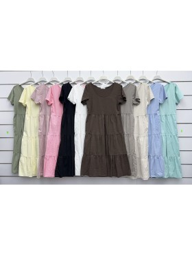 Sukienki damskie wloskie, size uni, paczka 6szt, mix kolor