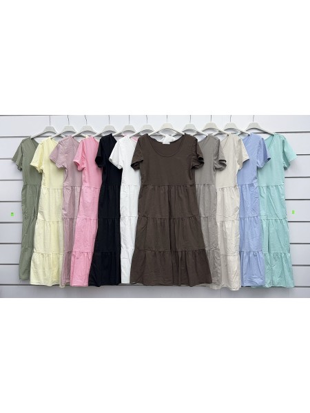 Sukienki damskie wloskie, size uni, paczka 6szt, mix kolor