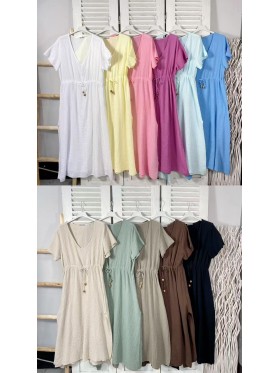 Sukienki damskie wloskie, size uni, paczka 6szt, mix kolor