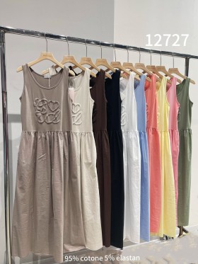 Sukienki damskie wloskie, size uni, paczka 6szt, mix kolor