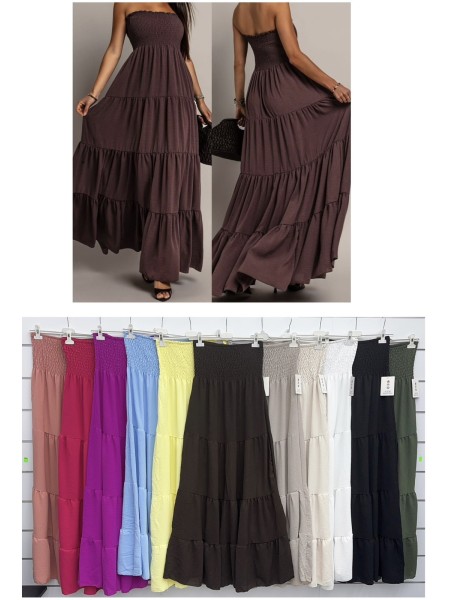 Sukienki damskie wloskie, size uni, paczka 6szt, mix kolor