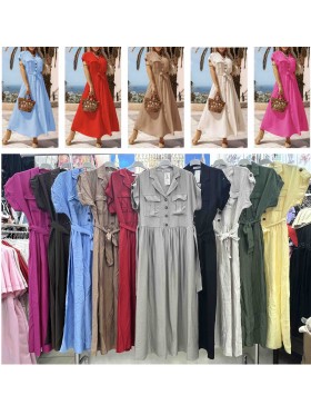 Sukienki damskie wloskie, size uni, paczka 6szt, mix kolor