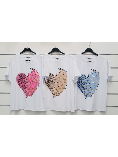 Bluzki damskie wloskie, size uni, paczka 6szt, mix kolor