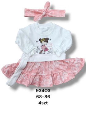 Sukienka DZIECIĘCE , size 68-86,paczka 4szt, 1kolor