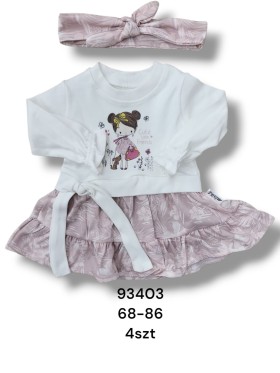 Sukienka DZIECIĘCE , size 68-86,paczka 4szt, 1kolor