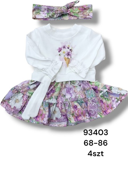 Sukienka DZIECIĘCE , size 68-86,paczka 4szt, 1kolor