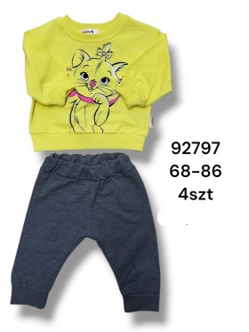Komplet DZIECIĘCE , size 68-86,paczka 4szt, 1kolor