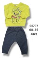 Komplet DZIECIĘCE , size 68-86,paczka 4szt, 1kolor
