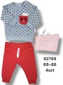 Komplet DZIECIĘCE , size 68-86,paczka 4szt, 1kolor