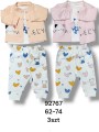 Komplet DZIECIĘCE , size 62-74,paczka 3szt, 1kolor