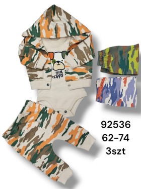Komplet DZIECIĘCE , size 62-74,paczka 3szt, 1kolor