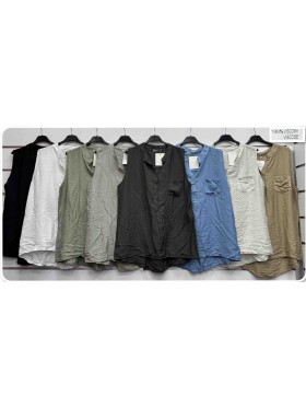 Bluzki damskie wloskie, size uni, paczka 6szt, mix kolor