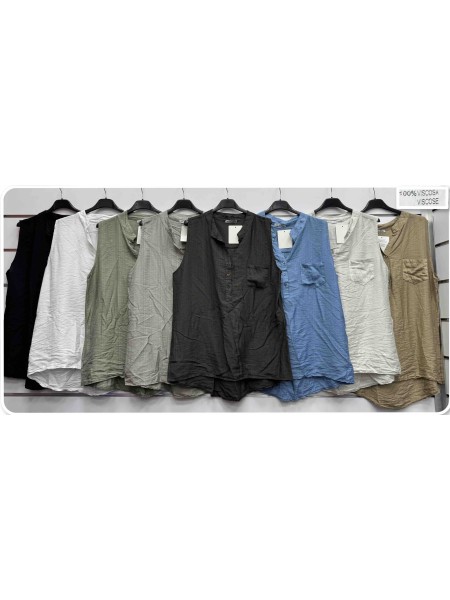 Bluzki damskie wloskie, size uni, paczka 6szt, mix kolor