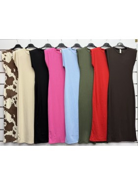 Sukienki damskie wloskie, size uni, paczka 6szt, mix kolor