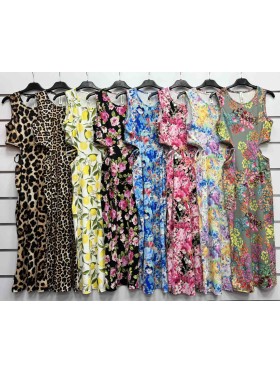 Sukienki damskie wloskie, size uni, paczka 6szt, mix kolor