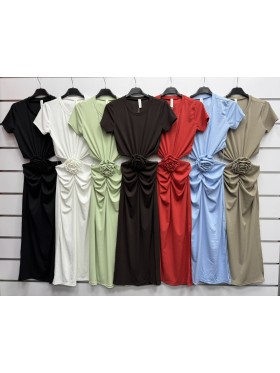Sukienki damskie wloskie, size uni, paczka 6szt, mix kolor