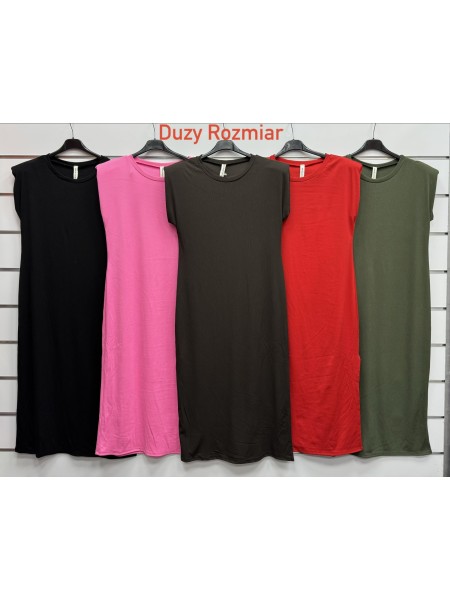 Sukienki damskie wloskie, size uni, paczka 6szt, mix kolor