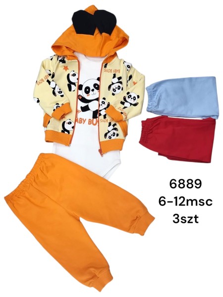 Komplet DZIECIĘCE , size 6-12m,paczka 3szt, 1kolor