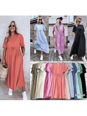 Sukienki damskie Włoski ,size uni  ,paczka 6szt mix kolor