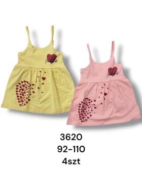 Sukienka DZIECIĘCE , size 92-110,paczka 4szt, 1kolor