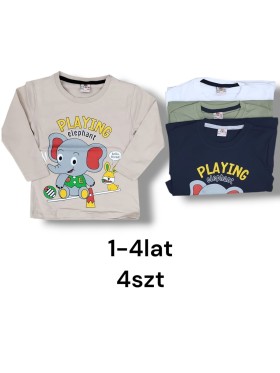 Bluzki DZIECIĘCE , size 1-4 lat,paczka 4szt, 1kolor