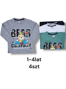 Bluzki DZIECIĘCE , size 1-4 lat,paczka 4szt, 1kolor