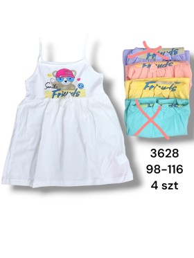 Sukienka DZIECIĘCE , size 98-116,paczka 4szt, 1kolor