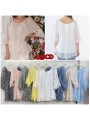 Bluzki damskie wloskie, size uni, paczka 6szt, mix kolor