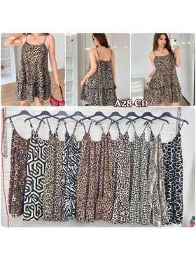 Sukienki damskie wloskie, size uni, paczka 6szt, mix kolor