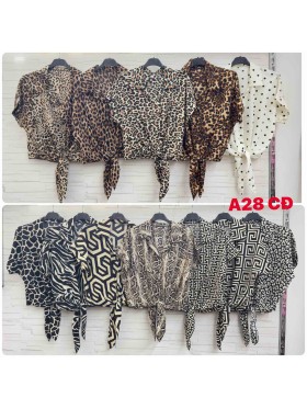 Bluzki damskie wloskie, size uni, paczka 6szt, mix kolor