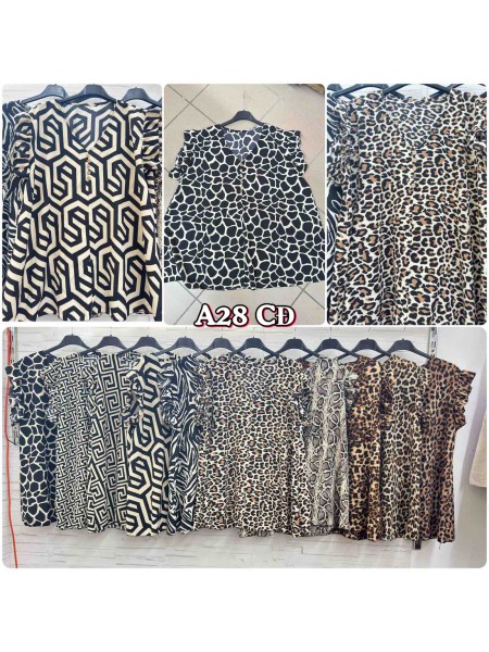 Bluzki damskie wloskie, size uni, paczka 6szt, mix kolor