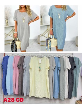 Sukienki damskie wloskie, size uni, paczka 6szt, mix kolor