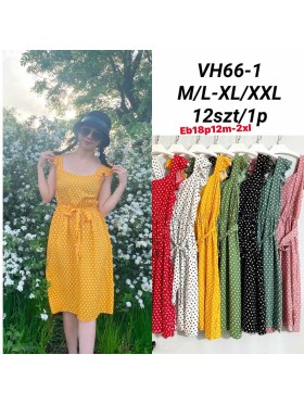 Sukienki damskie , size m-2xl, paczka 12szt, mix kolor