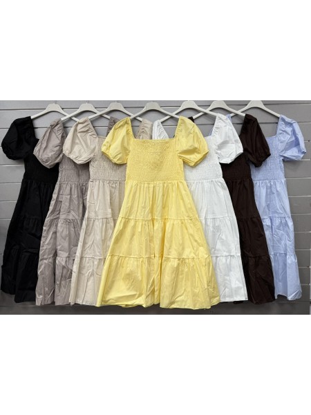 Sukienki damskie wloskie, size uni, paczka 6szt, mix kolor