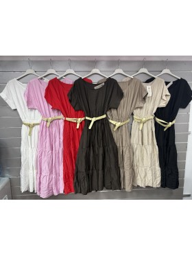 Sukienki damskie wloskie, size uni, paczka 6szt, mix kolor